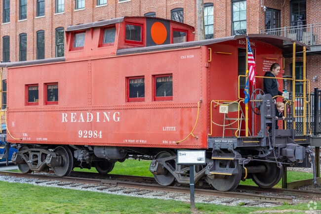 The Lititz Caboose Museum gives the visitor a glimpse into the community's rail road heritage.