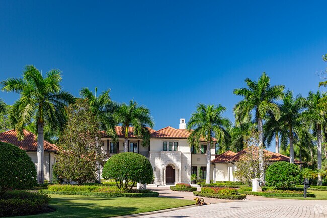 Homes in Mediterra are built on private lots with ample space.