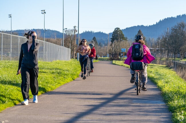 The Amazon Path in South University is a major throughway for residents to travel on.