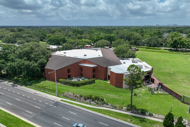 Orangewood Christian School's campus is large and very close to Interstate 4.