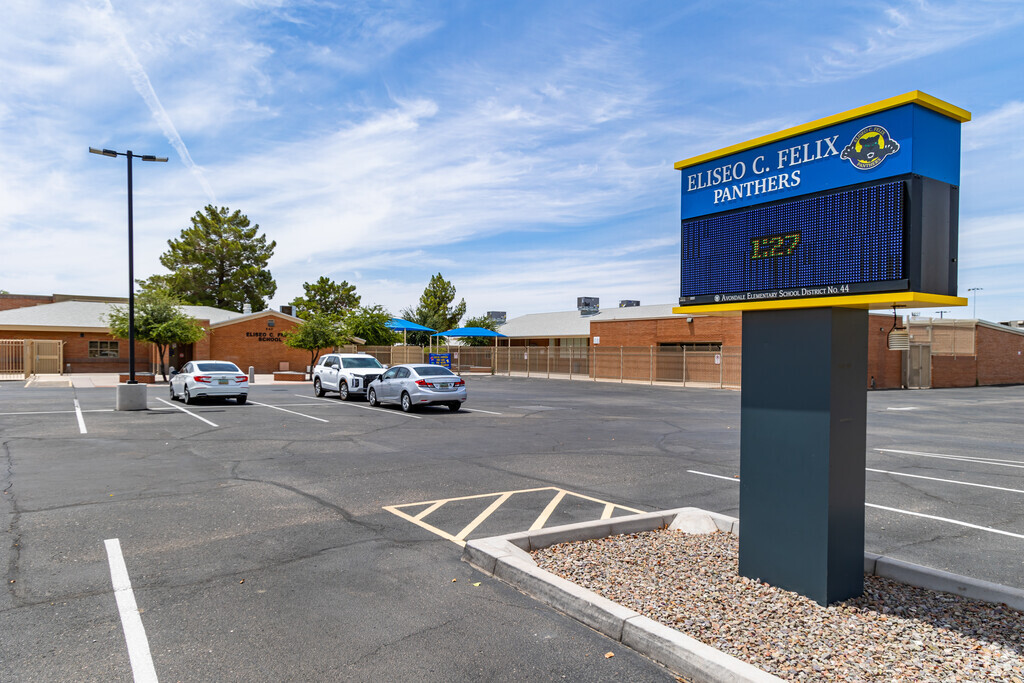Nurture young minds at Eliseo C Felix School, fostering education in Historic Goodyear.