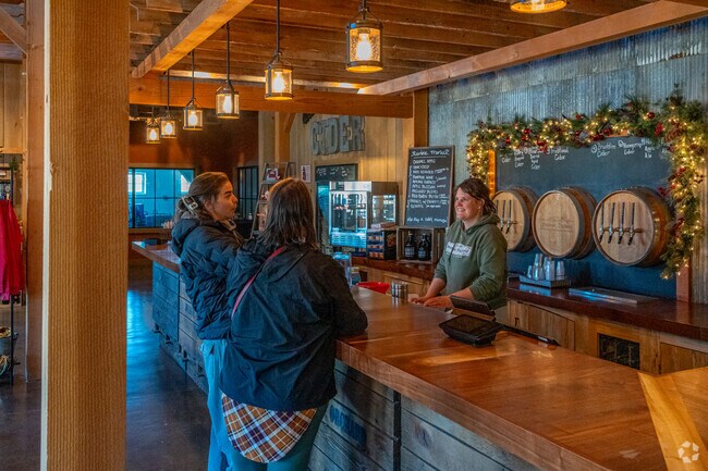 Fresh apple cider is a seasonal favorite at Jonamac Orchard.