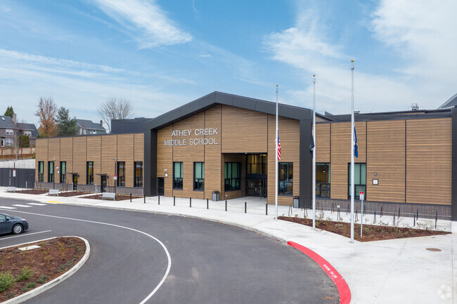 Athey Creek Middle School serves grades 6-8 on Brandon Pl in West Linn.