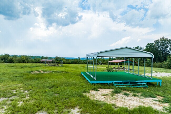 Cambridge Subdivision Park offers covered areas for seating.