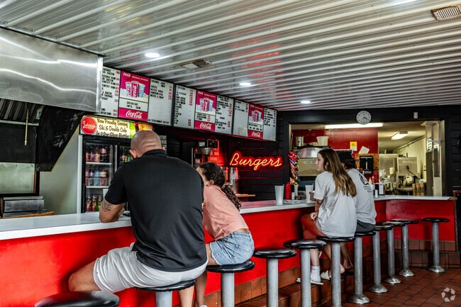 Locals love Johnny's Big Burger, just a short drive from Glen Ellen Landing.