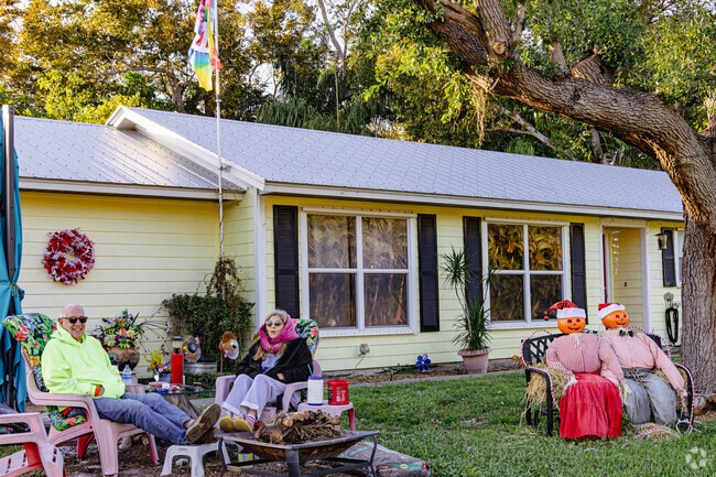 Residents of Palm City enjoying Florida's cooler temperatures.