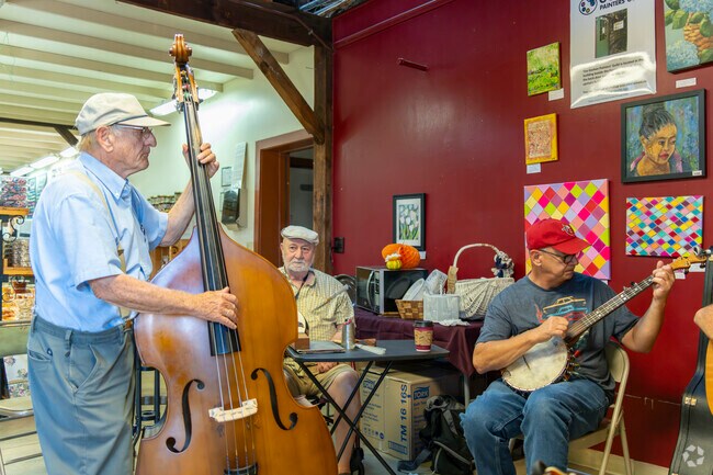 Locals from the Historic Racemere Peninsula neighborhood can enjoy music in downtown Goshen.